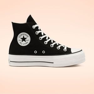 Black Platform High Top Converse All Star